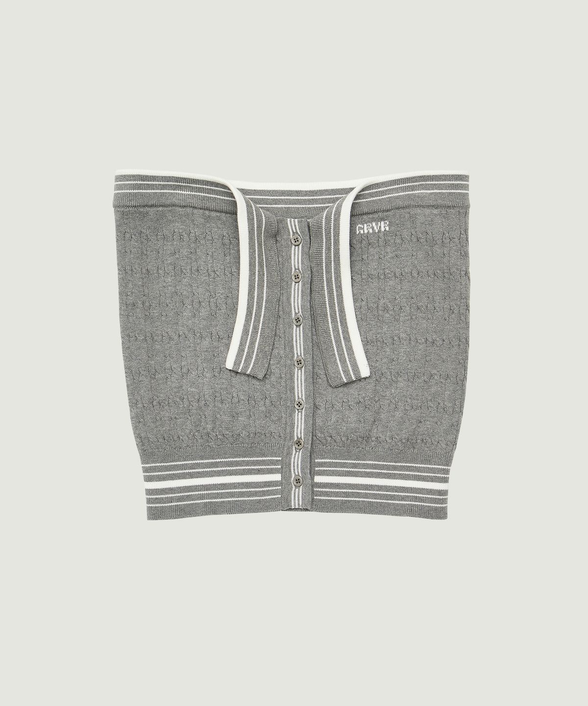 그로브(GROVE) FREEN KNIT TUBE TOP (GRAY)