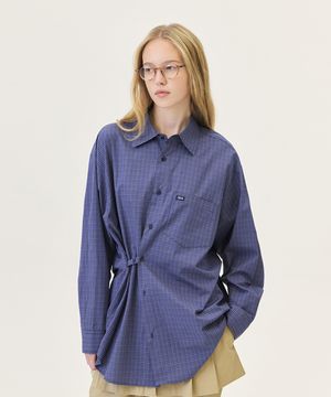 BLAINE CHECK SHIRT (NAVY)