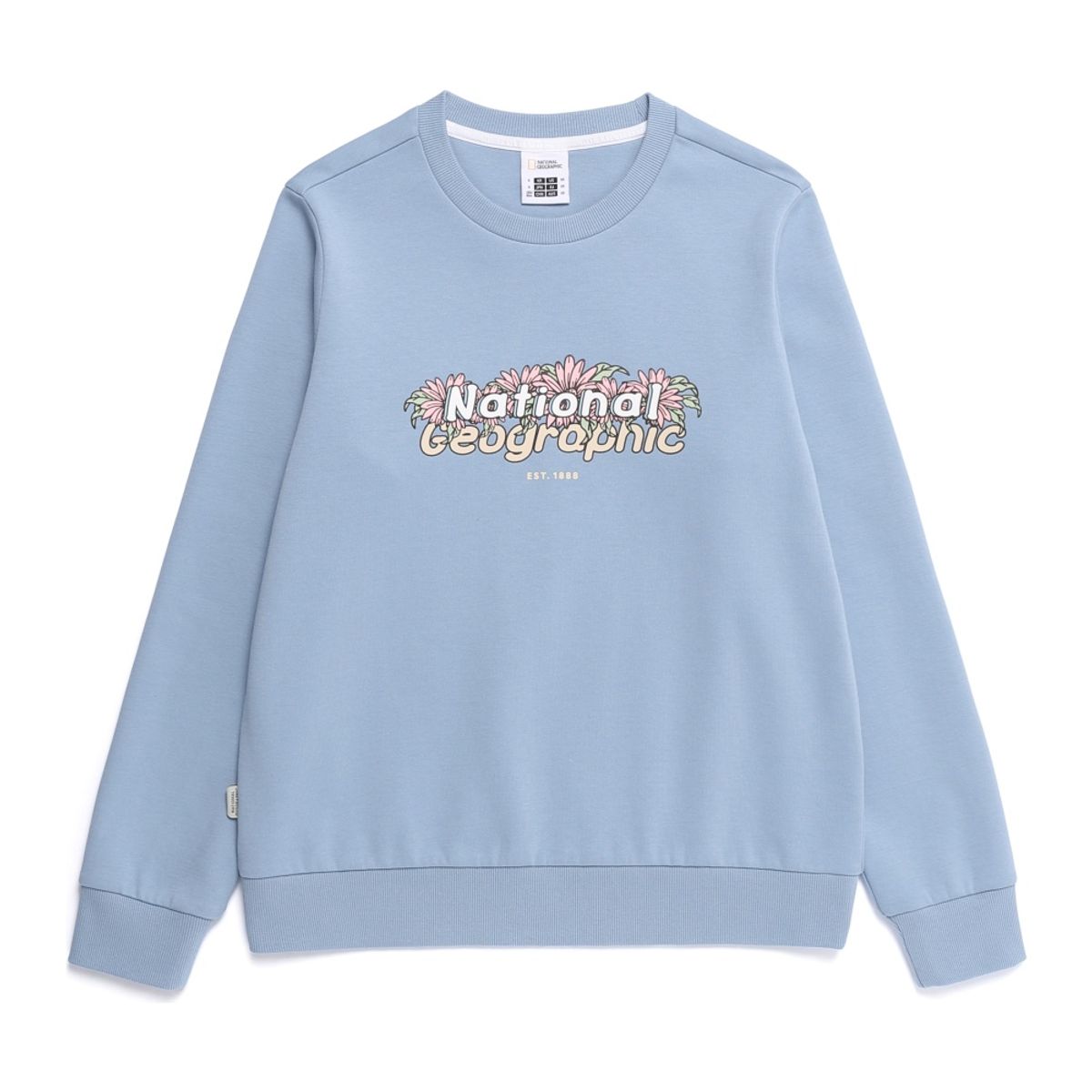 내셔널지오그래픽(NATIONALGEOGRAPHIC) N261WSW020 여성 론트라 그래픽 맨투맨 G/BLUE