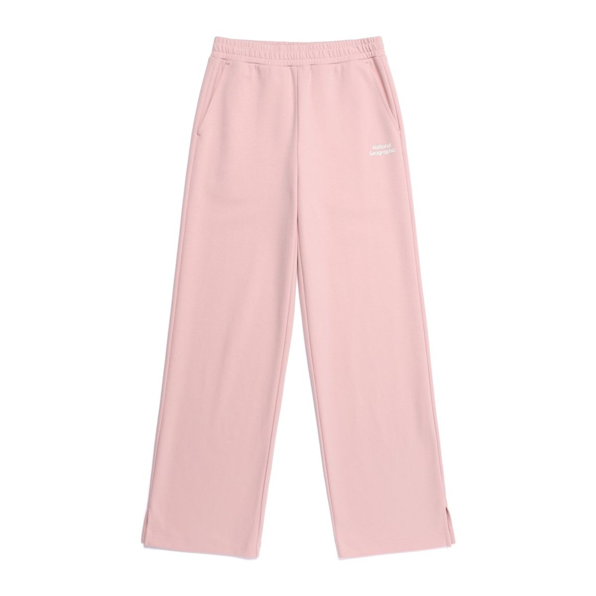 내셔널지오그래픽(NATIONALGEOGRAPHIC) N261WPT020 여성 론트라 세미루즈핏 스트레이트 팬츠 SILVER PINK