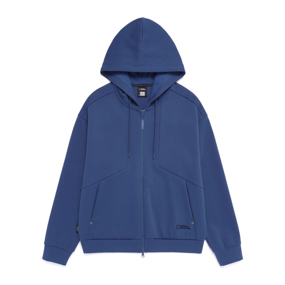 내셔널지오그래픽(NATIONALGEOGRAPHIC) N261UFT070 타킨 세미오버핏 후드 풀집업 DARK BLUE