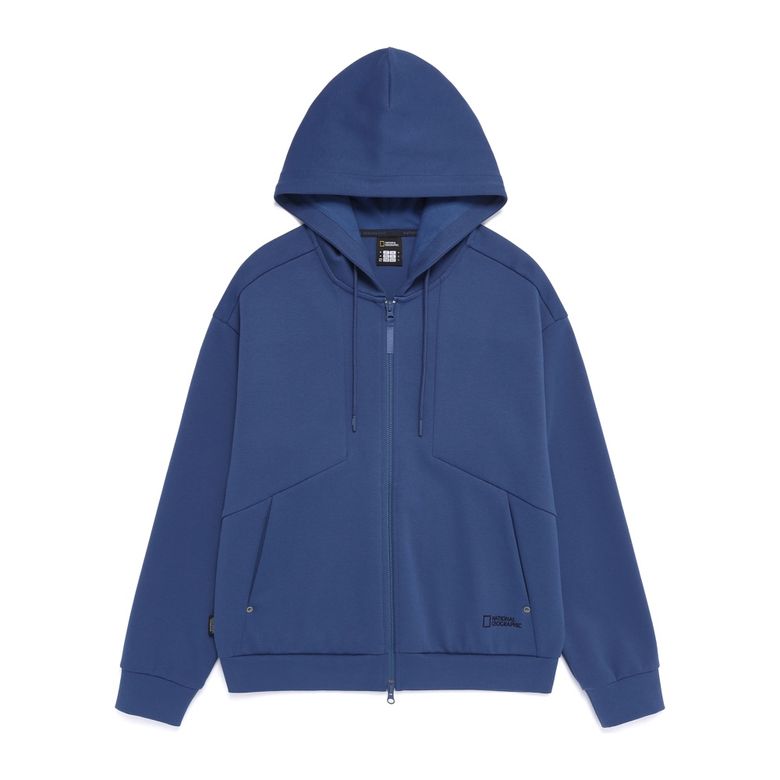 N261UFT070 타킨 세미오버핏 후드 풀집업 DARK BLUE