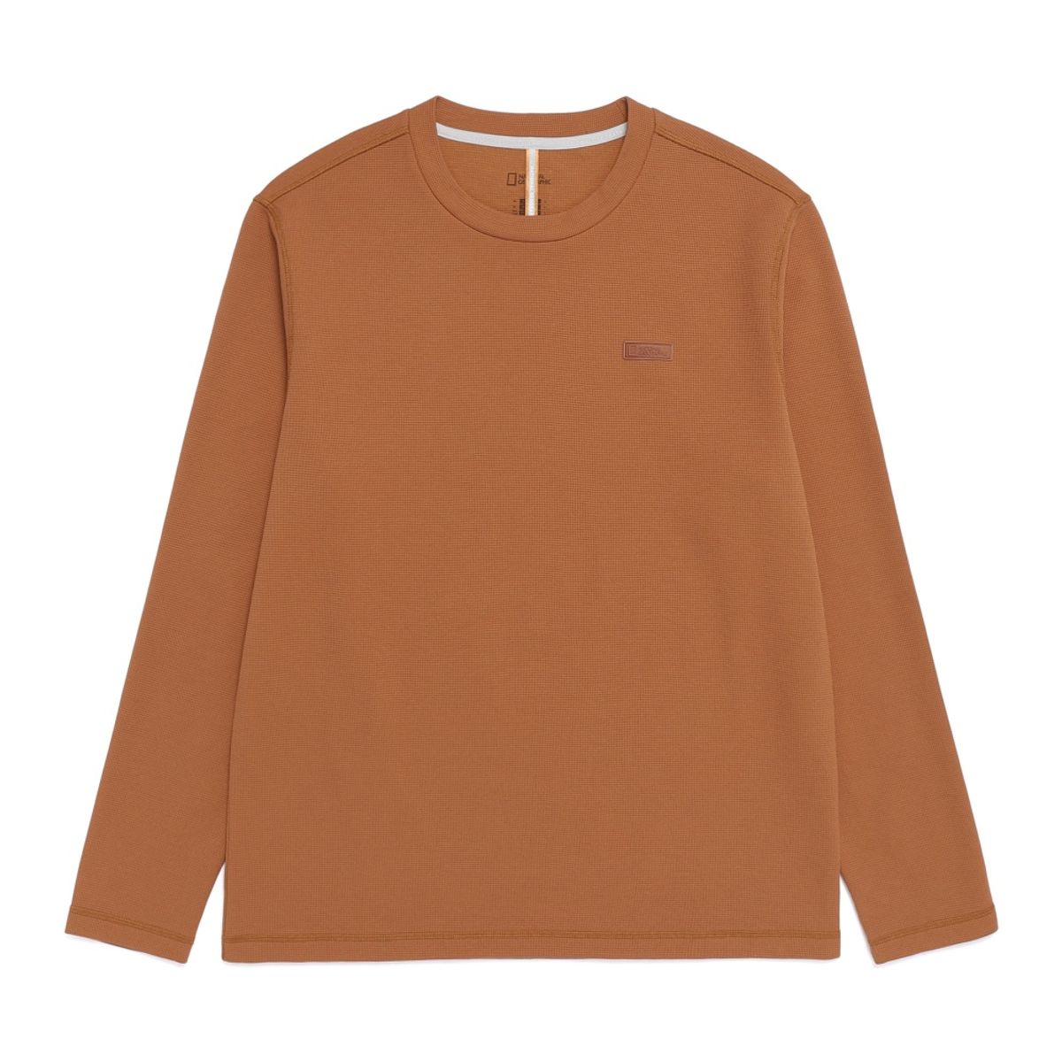 내셔널지오그래픽(NATIONALGEOGRAPHIC) N261MTS210 와플 긴팔 티셔츠 URBAN TAN