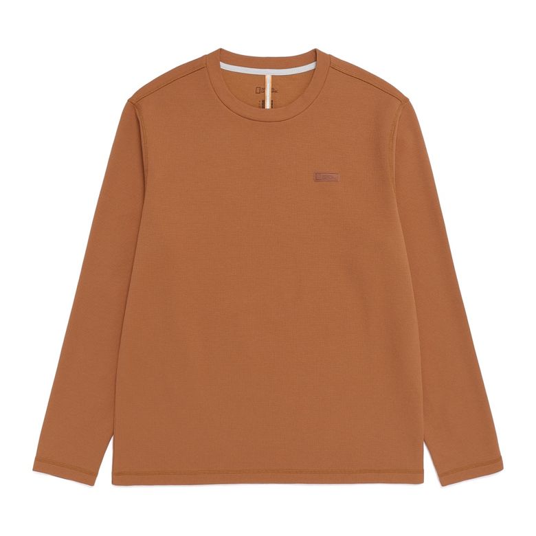 N261MTS210 와플 긴팔 티셔츠 URBAN TAN