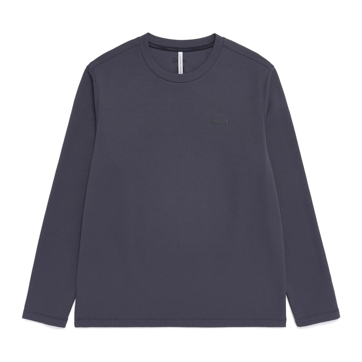 내셔널지오그래픽(NATIONALGEOGRAPHIC) N261MTS210 와플 긴팔 티셔츠 URBAN GREY