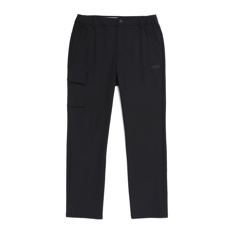 N261MPT210 아르마딜로 스트레치 베이직핏 스트레이트 팬츠 BLACK
