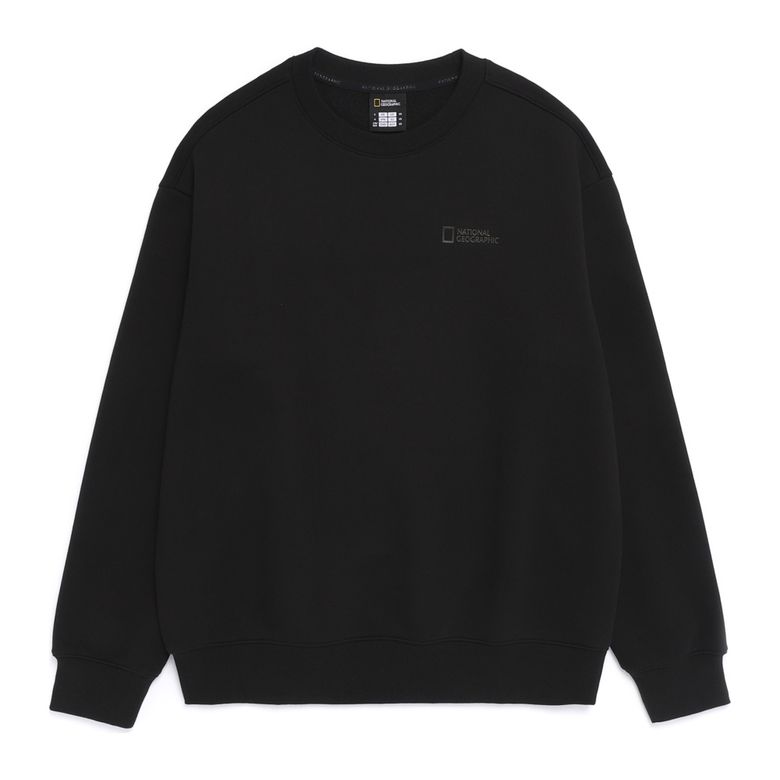 N261USW901 그리핀 세미오버핏 맨투맨 BLACK