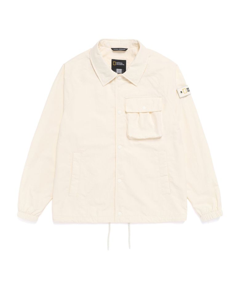 N261UJP901 카라넥 셔츠 자켓 IVORY