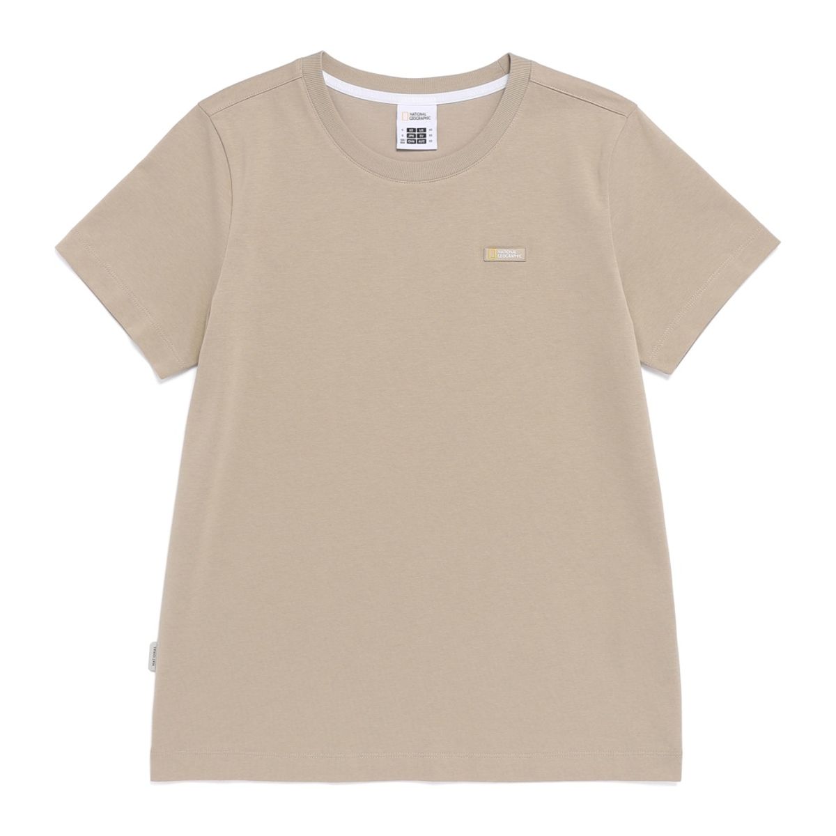 내셔널지오그래픽(NATIONALGEOGRAPHIC) N265WTS910 여성 네오디 스몰로고 반팔 티셔츠 MOURNING BEIGE