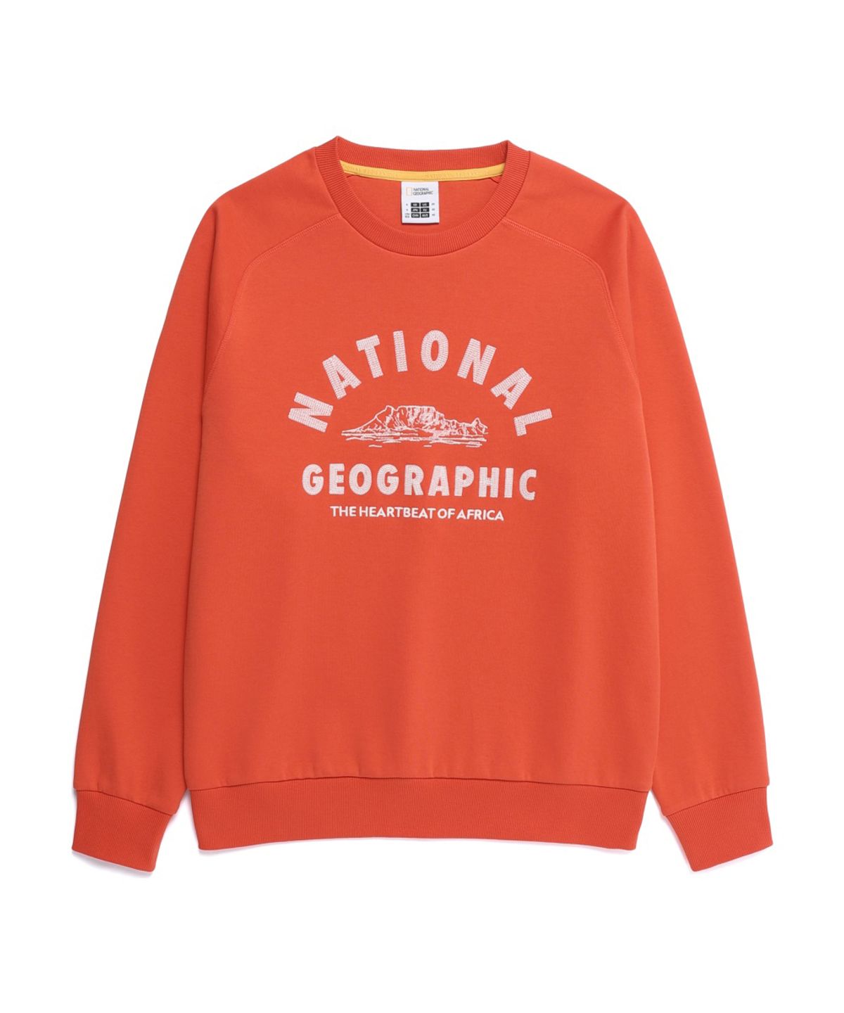 내셔널지오그래픽(NATIONALGEOGRAPHIC) N261USW921 론트라 빅아치로고 그래픽 맨투맨 L/ORANGE