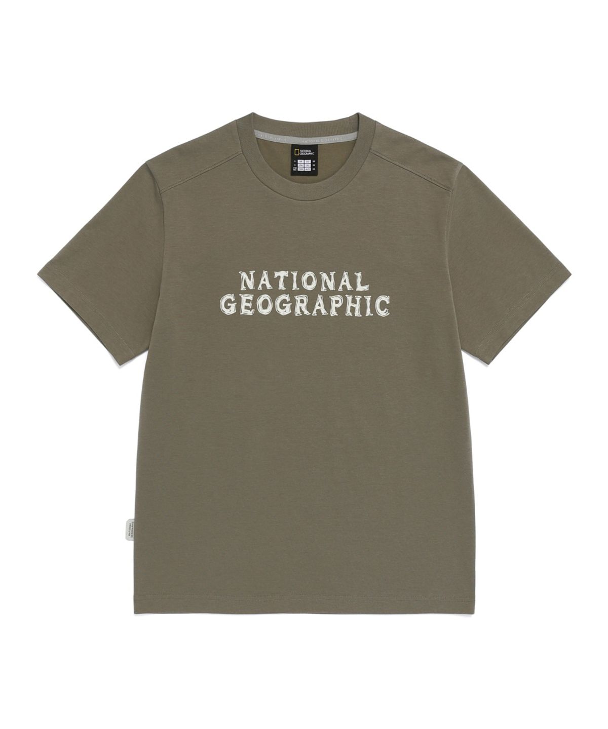 내셔널지오그래픽(NATIONALGEOGRAPHIC) N265UTS920 네오디 빅로고 반팔 티셔츠 G/KHAKI