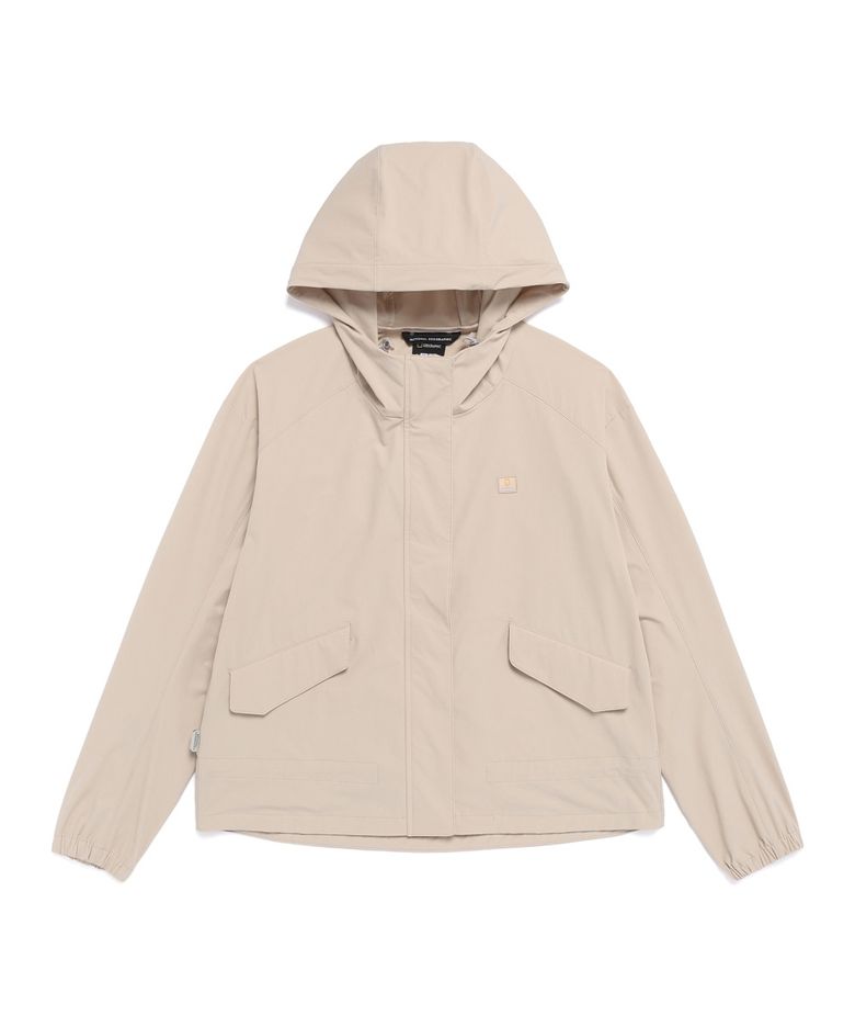 N261WFT990 여성 리오 스트레치 세미오버핏 후드 풀집업 L/BEIGE