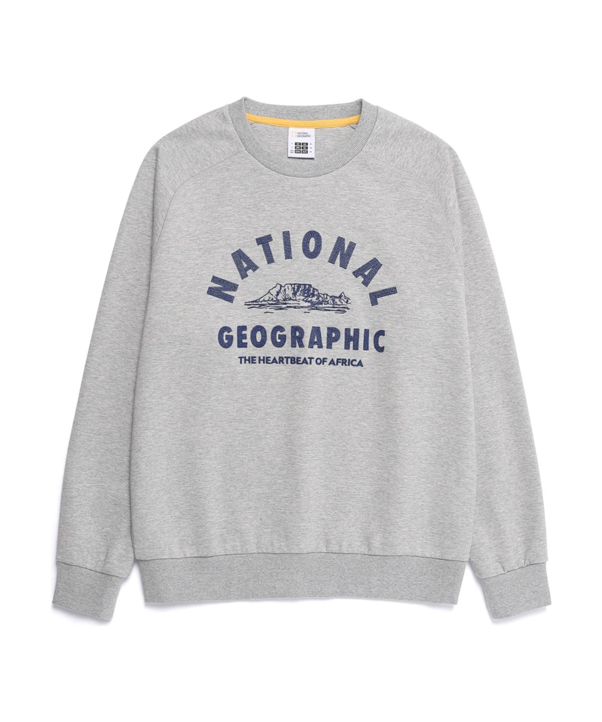 내셔널지오그래픽(NATIONALGEOGRAPHIC) N261USW921 론트라 빅아치로고 그래픽 맨투맨 M/GREY