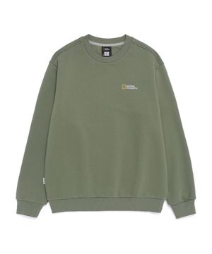 N261USW910 폴하스 스몰로고 맨투맨 MILITARY KHAKI