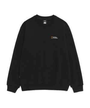 N261USW910 폴하스 스몰로고 맨투맨 BLACK