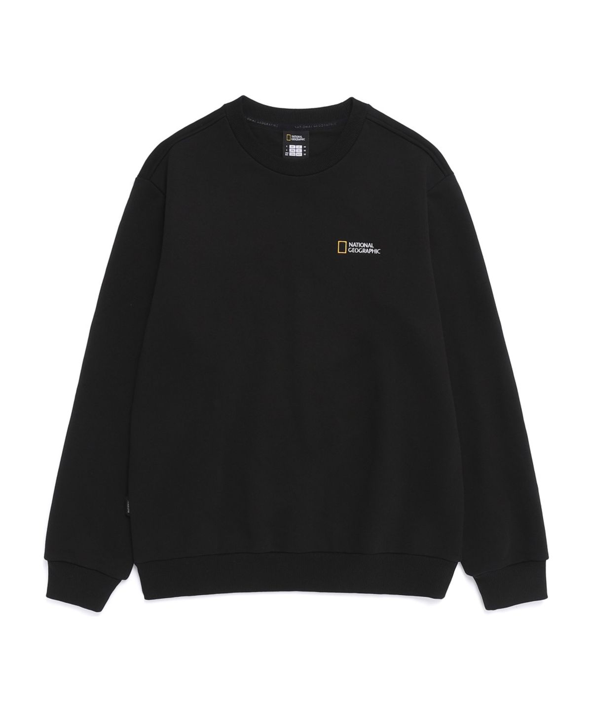 내셔널지오그래픽(NATIONALGEOGRAPHIC) N261USW910 폴하스 스몰로고 맨투맨 BLACK