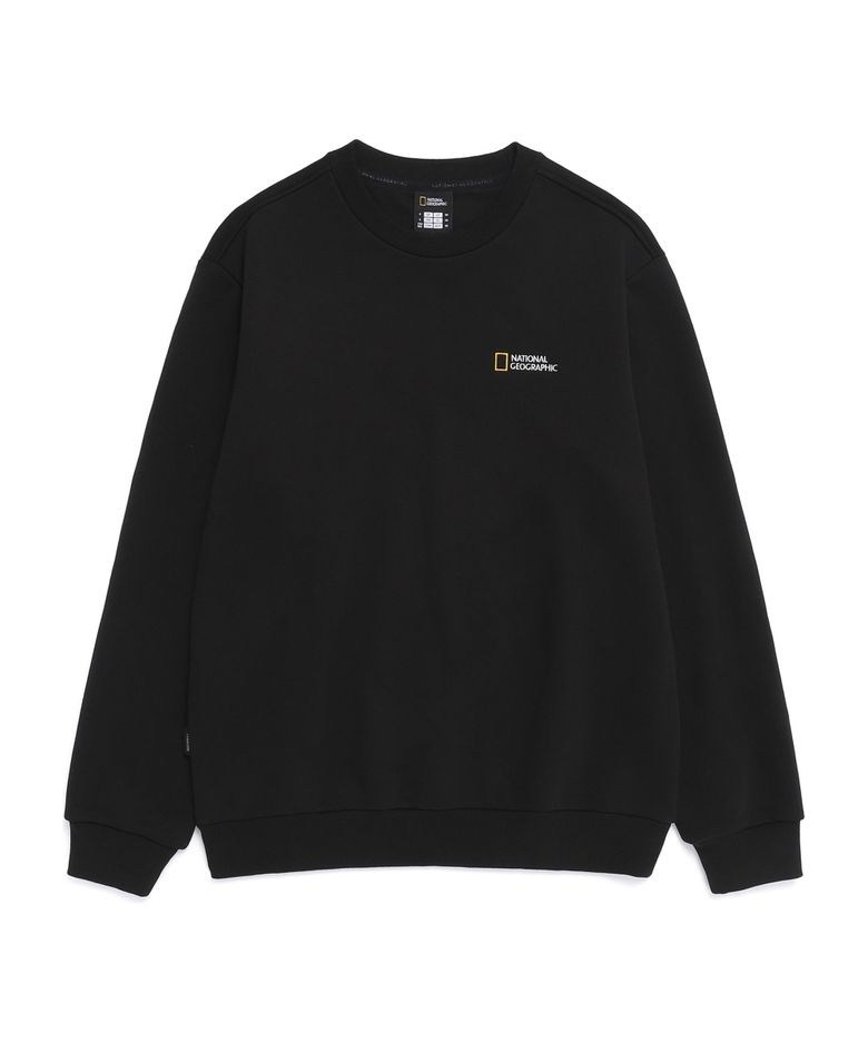 N261USW910 폴하스 스몰로고 맨투맨 BLACK