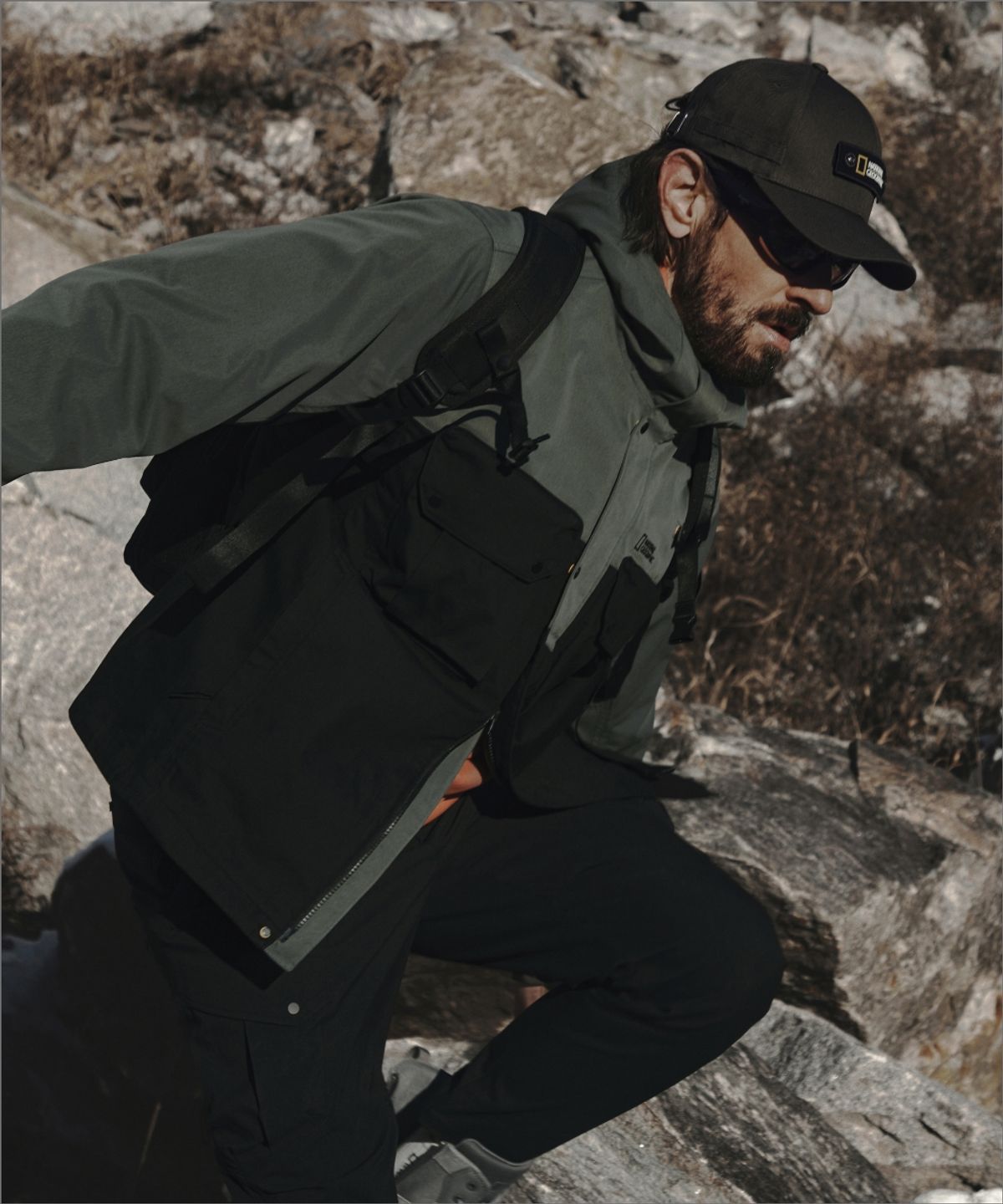 내셔널지오그래픽(NATIONALGEOGRAPHIC) N261MJP920 [NRN] 유틸리티 점퍼 KHAKI