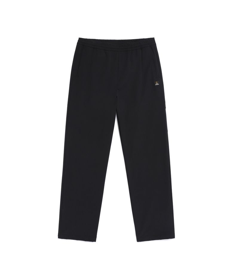 N261UPT090 리오 스트레치 베이직핏 스트레이트 팬츠 BLACK