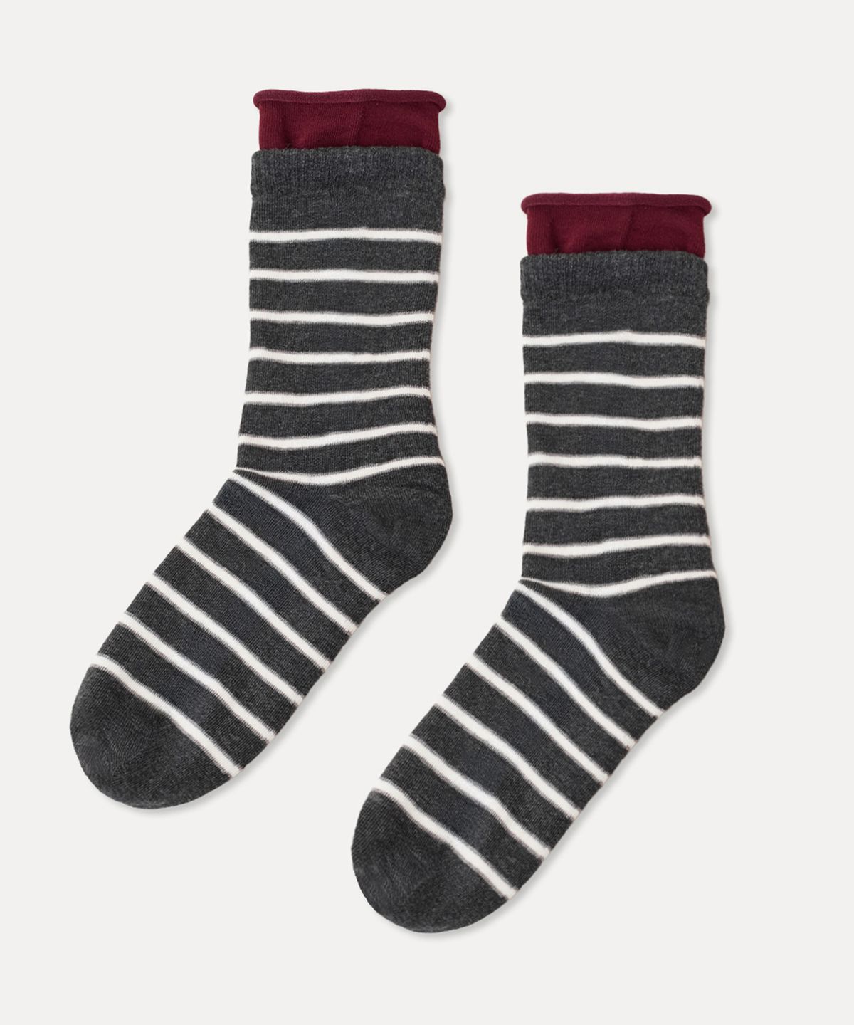 미쏘(MIXXO) 스트라이프 레이어드 양말_MIAAYG21SS
