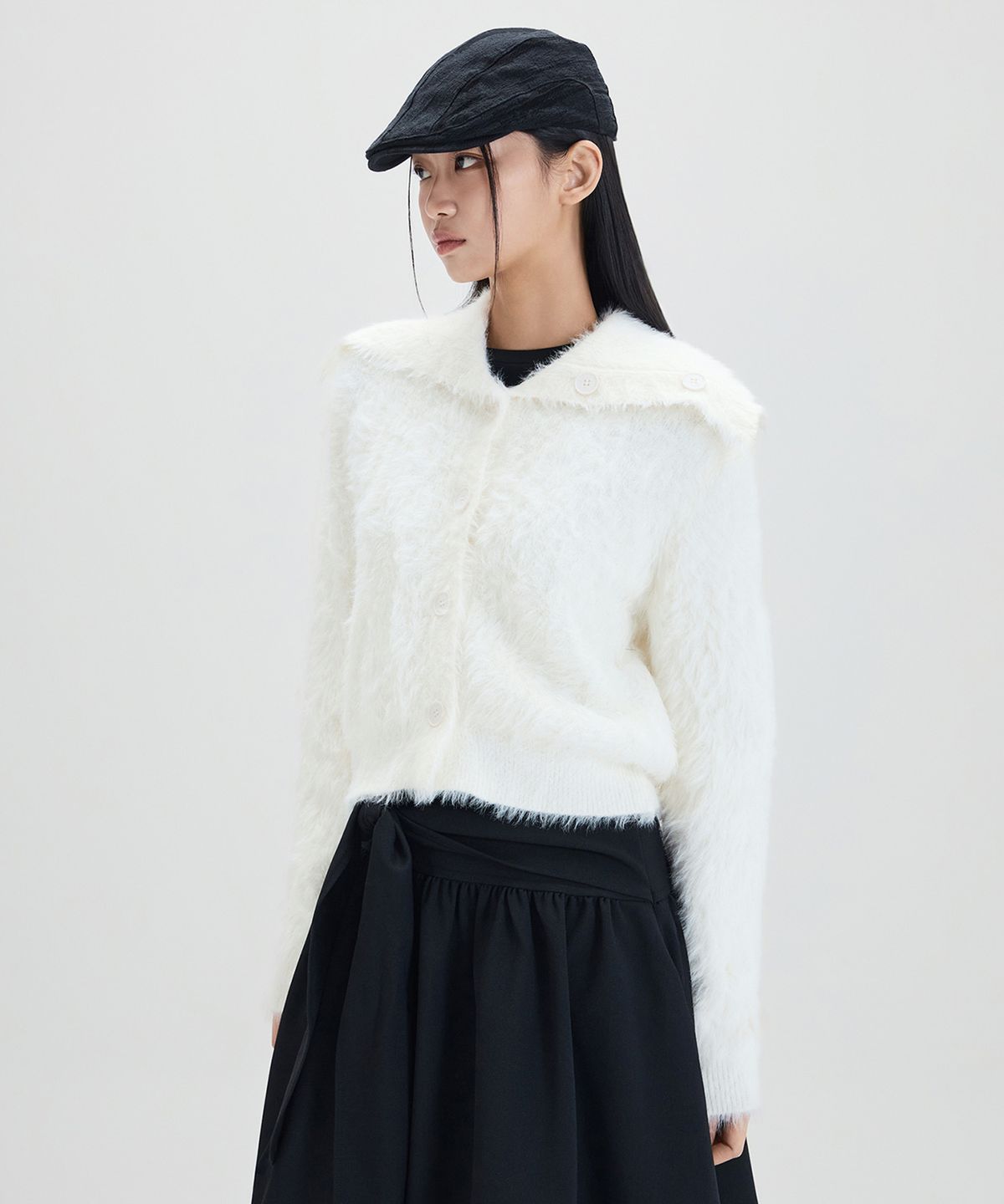 미쏘(MIXXO) 세일러카라 날개사 가디건 RE CKG11SS_MIWCKG32QS