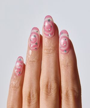 N 캔디 스월 네일