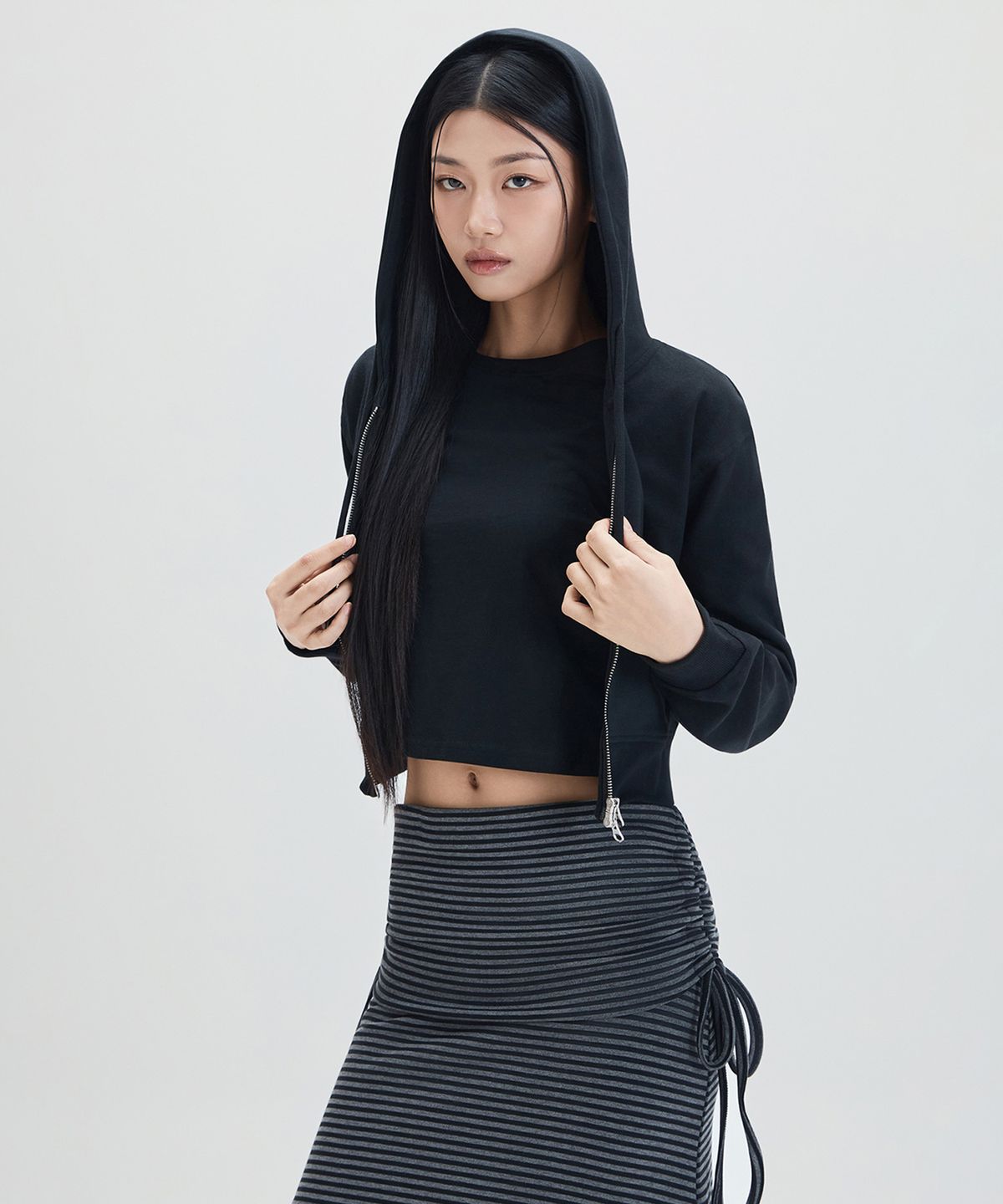 미쏘(MIXXO) [셋업] 소프트코튼 후드 집업_MIWCMG310A