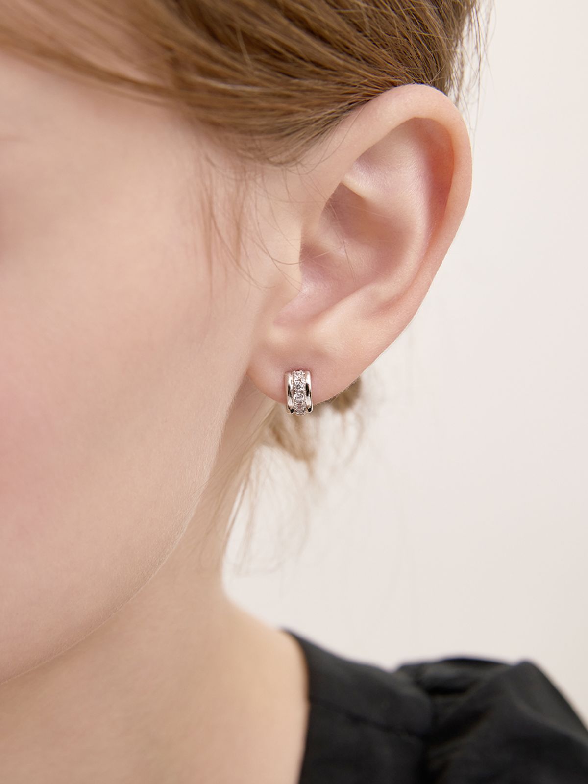 로즈몽(ROSEMONT) 실버 원터치 귀걸이 RA26A02A