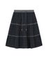 빈티지 체크 스커트 [네이비]