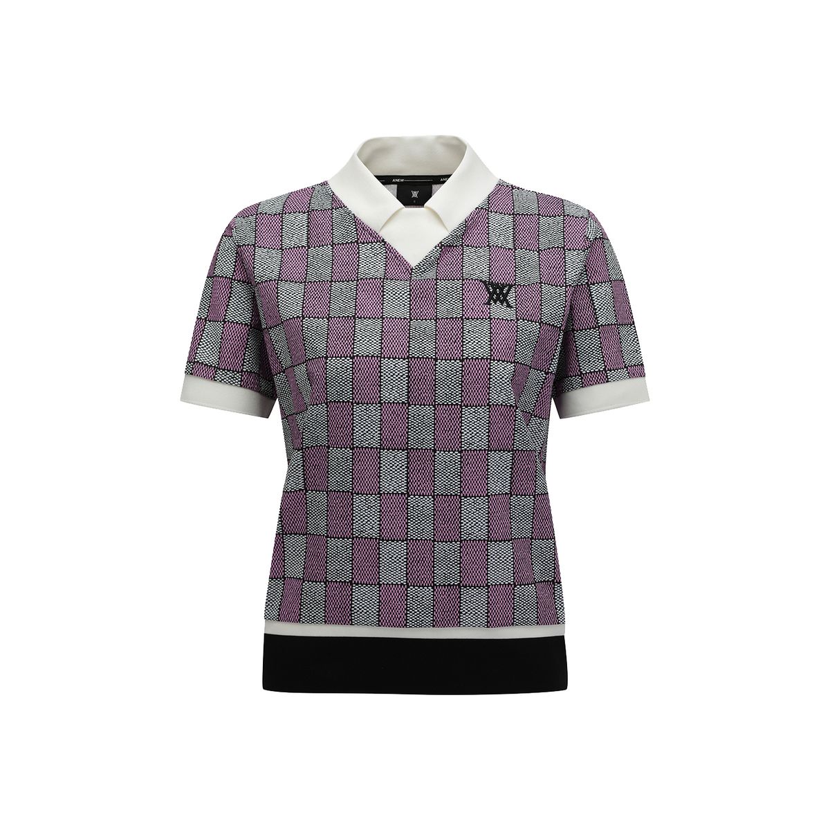 어뉴골프(ANEW GOLF) WOMEN PATTERN SHORT T-SHIRT_PI