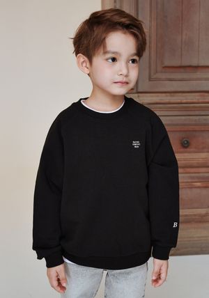 BA11TS04BK 블랙 맨투맨 티셔츠