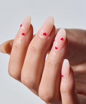 N 미니 하트 네일