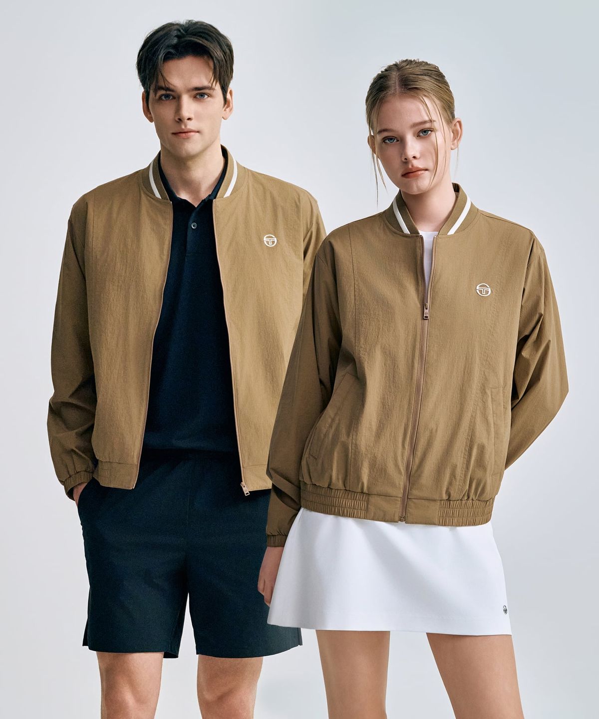 세르지오 타키니(SERGIO TACCHINI) U 라이트 스트레치 바시티 자켓 (D.Beige)
