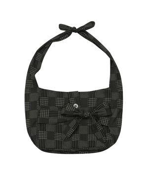 타이업 체크 크로스백 [블랙]