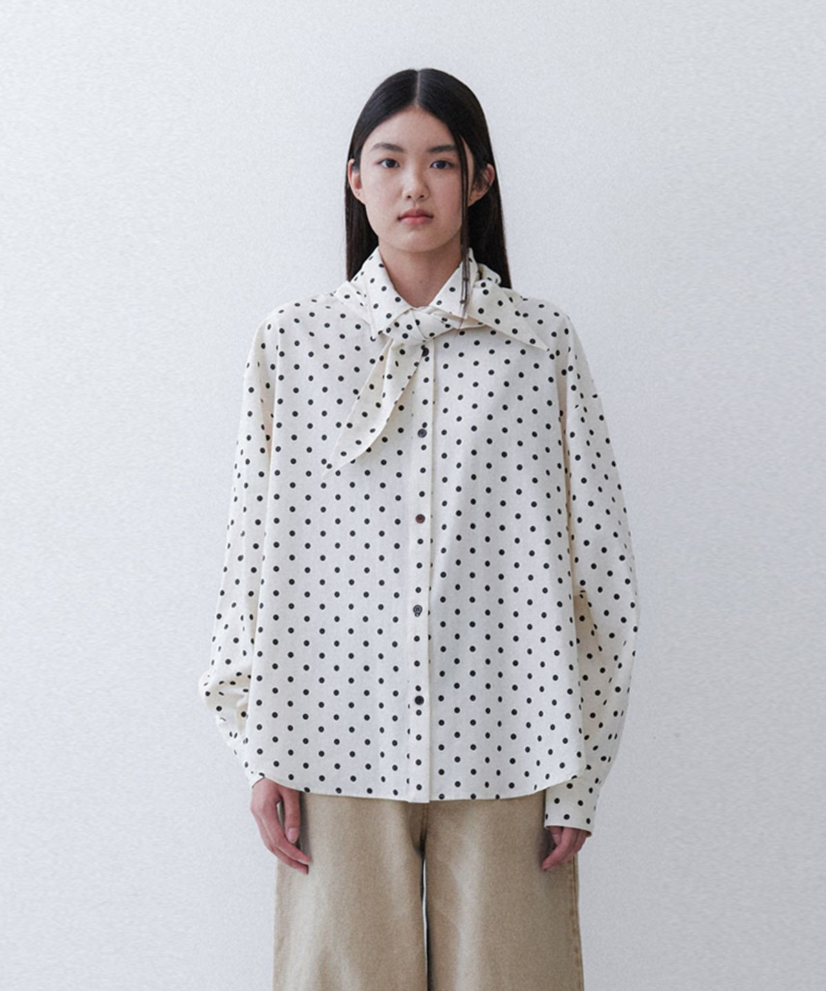 에핑글러(EPINGLER) SCARF SHIRT - POLKA DOT