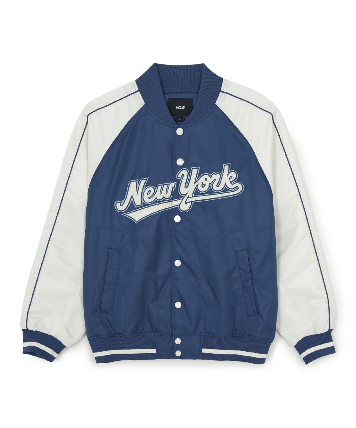 엠엘비(MLB) 나일론 앞 컬시브 바시티자켓 NYM (L.Navy)