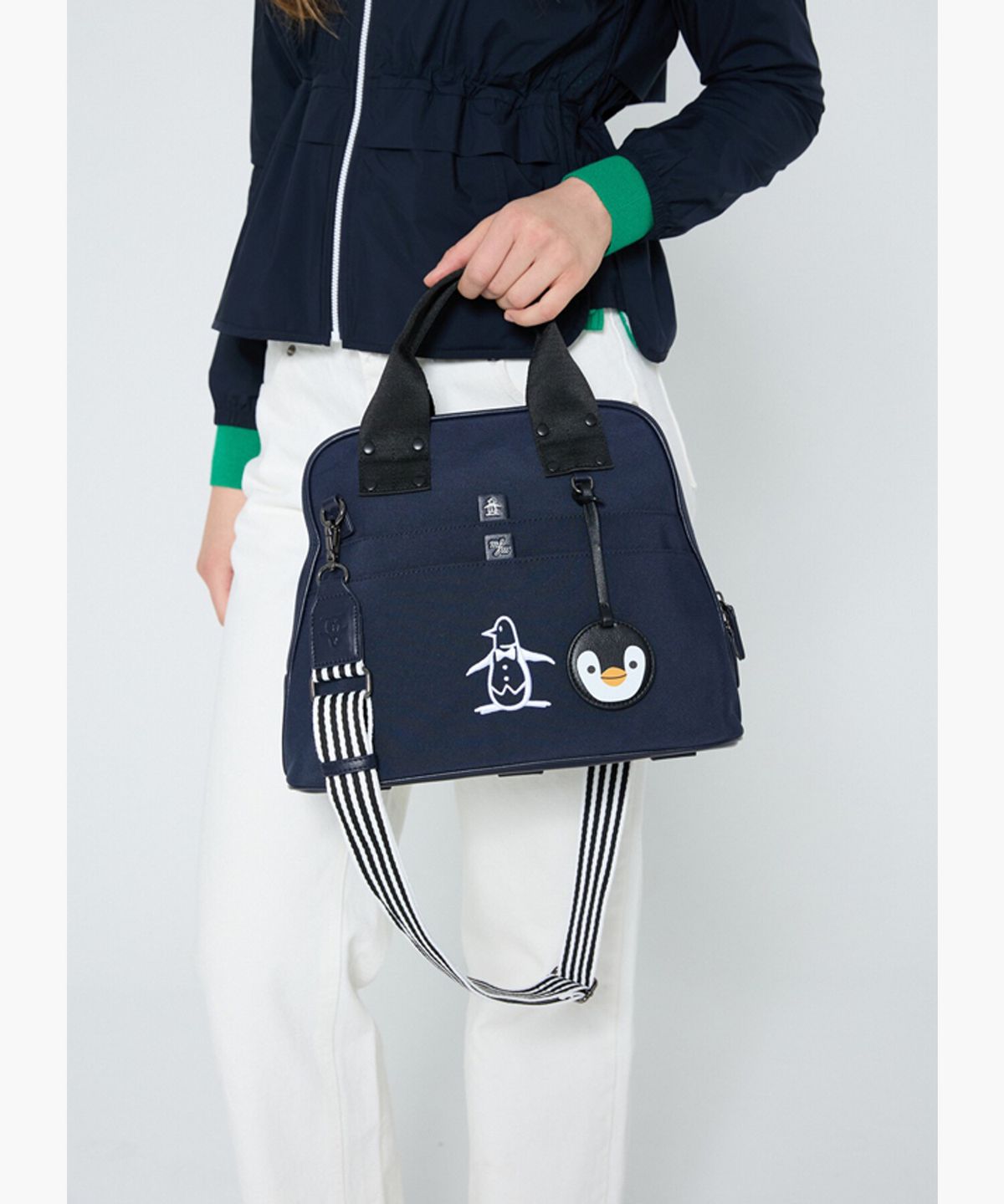 먼싱웨어(MUNSINGWEAR) 여성 멀티포켓 토트백 다크네이비 MR122LBG22