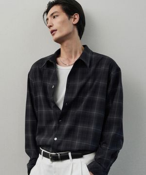클리프 체크 셔츠 [CHARCOAL GREY]