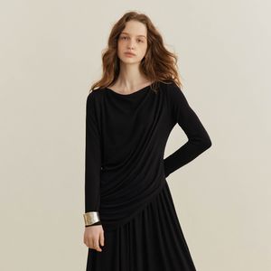 YY_Black casual temperament top