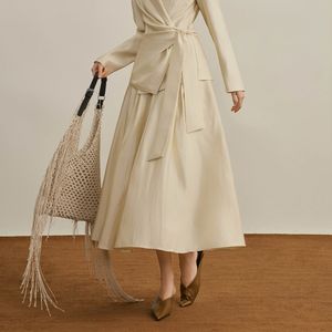 YY_Temperament strap waist skirt