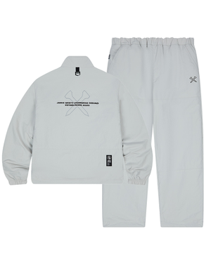 플리스 나일론 리버서블 셋업 (그레이)