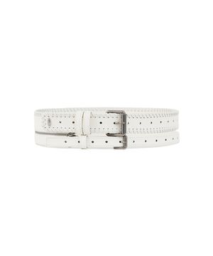Two-way Cow Leather Belt_Cloud White