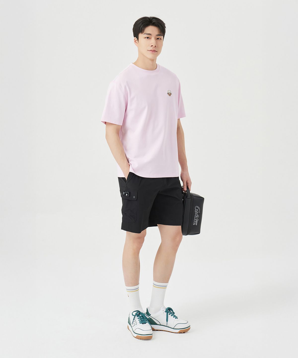 골든베어(GOLDEN BEAR) (M) Stretch Woven Shorts G4PAM26101BKX