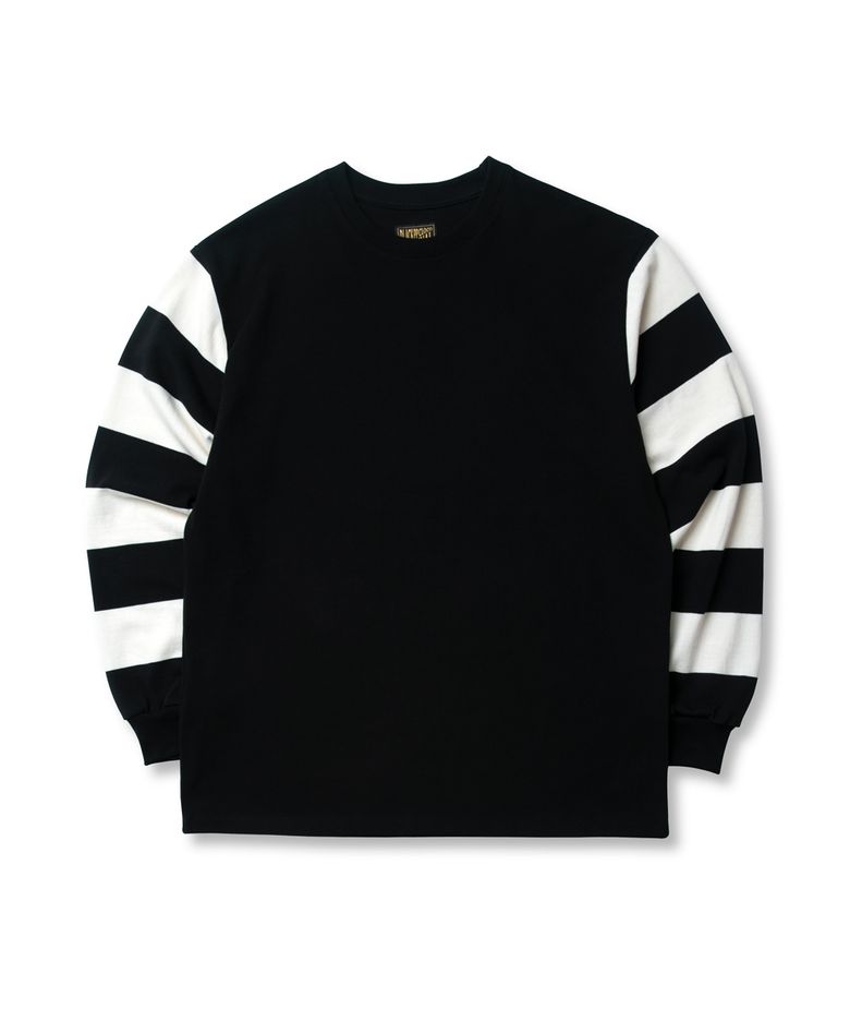 BLACK PP MR Striped Sleeve L/S (Motorcycle Riding)
