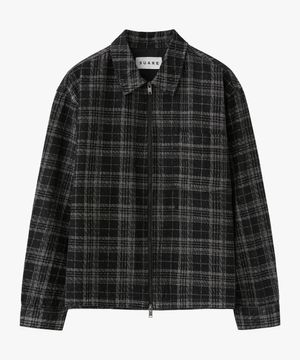 플란넬 데님 자켓 블랙