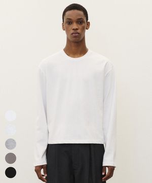 핀터 크롭 롱 슬리브 - 5 COLOR