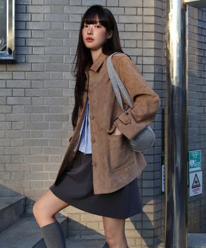 스웨이드 하프 자켓(MAGAJK07MBE)