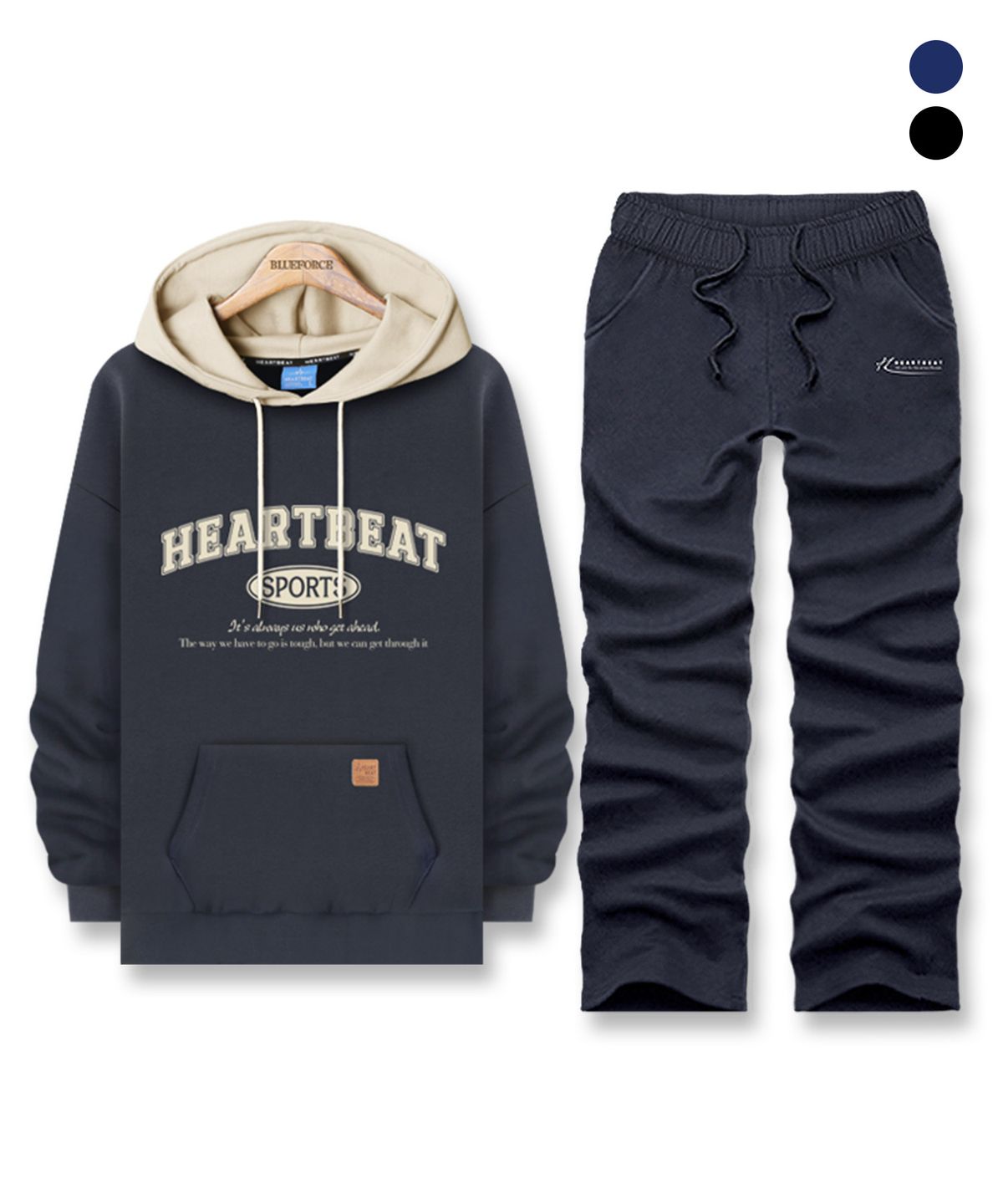 블루포스(BLUEFORCE) [SET] 케프비 후드티 데일리 스웨트 트레이닝 세트