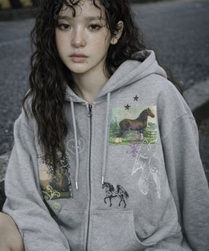 [UNISEX]HOREY 후드집업_2color