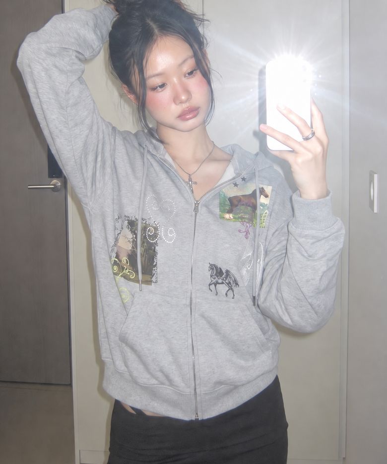 [UNISEX]HOREY 후드집업_4color